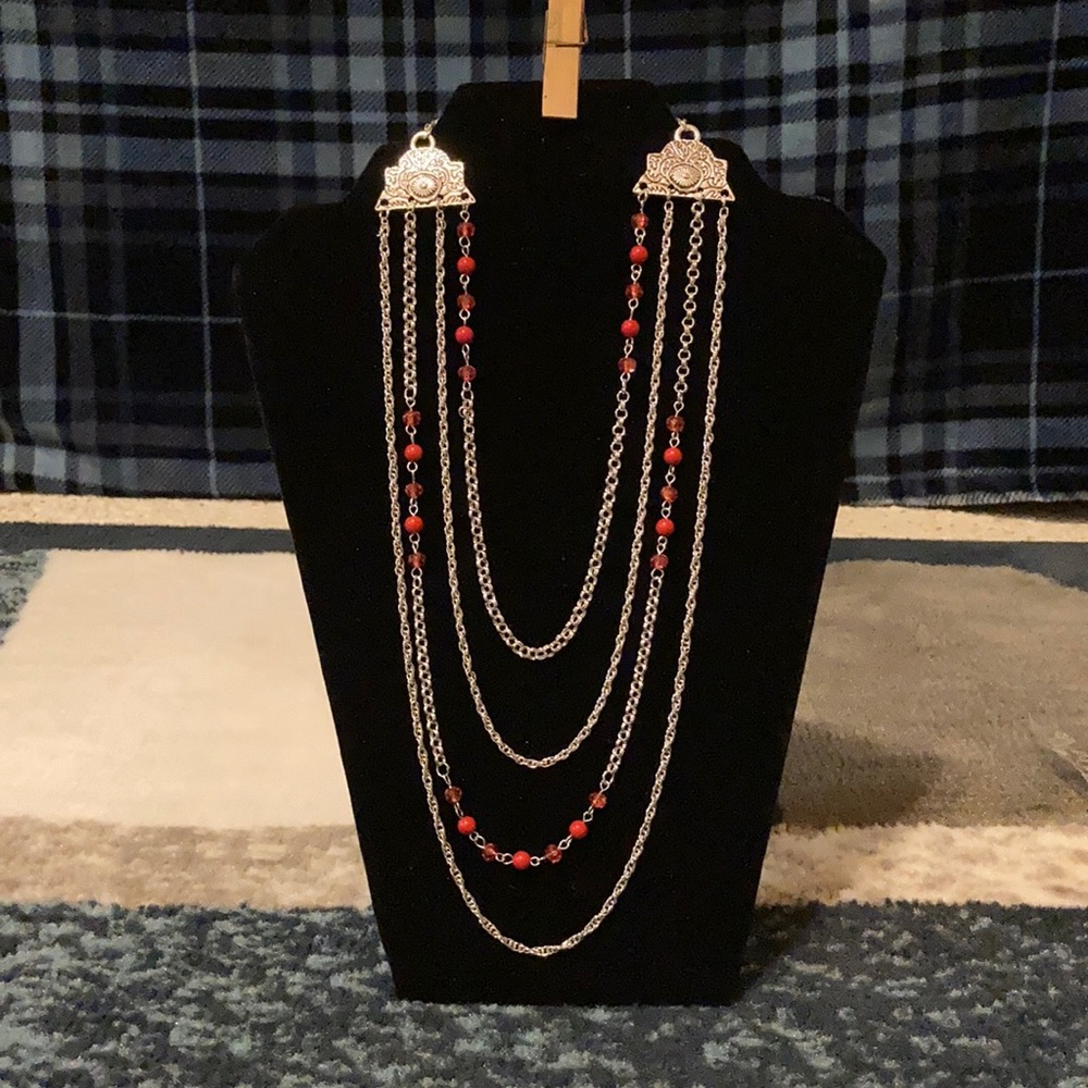 Pharaoh Finesse Red Neckalce